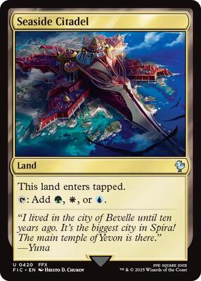 Seaside Citadel card from Commander: FINAL FANTASY