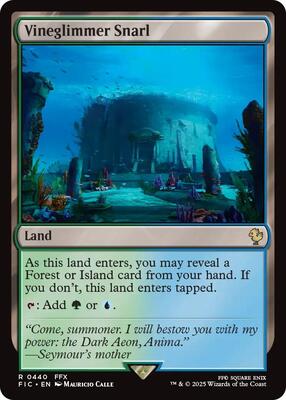Vineglimmer Snarl card from Commander: FINAL FANTASY