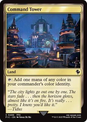 Command Tower (0486) card from Commander: FINAL FANTASY