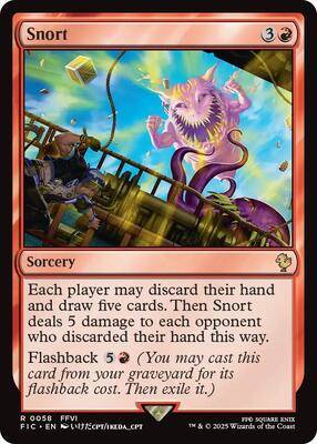 Snort card from Commander: FINAL FANTASY
