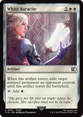 White Auracite card from FINAL FANTASY