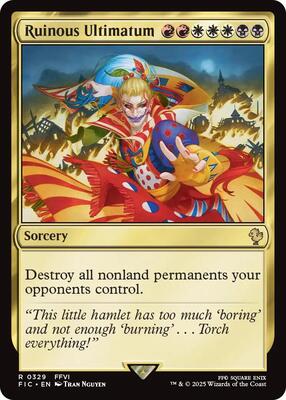 Ruinous Ultimatum card from Commander: FINAL FANTASY