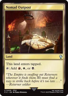 Nomad Outpost card from Commander: FINAL FANTASY