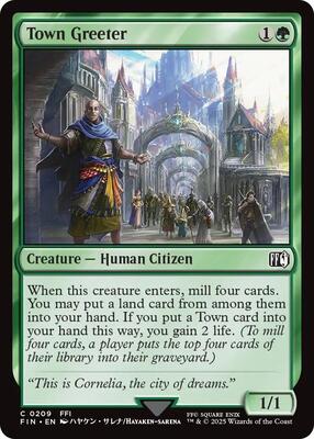 Town Greeter card from FINAL FANTASY