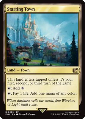 Starting Town card from FINAL FANTASY