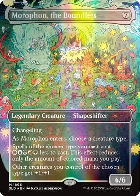 Morophon, the Boundless (Double Rainbow Foil) card from Secret Lair Drop Series