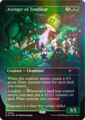 Avenger of Zendikar (Double Rainbow Foil) card from Secret Lair Drop Series