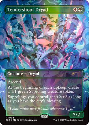 Tendershoot Dryad (Double Rainbow Foil) card from Secret Lair Drop Series