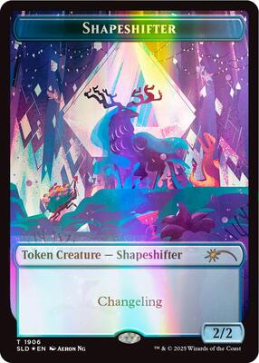 Shapeshifter Token (1906) (Double Rainbow Foil) card from Secret Lair Drop Series