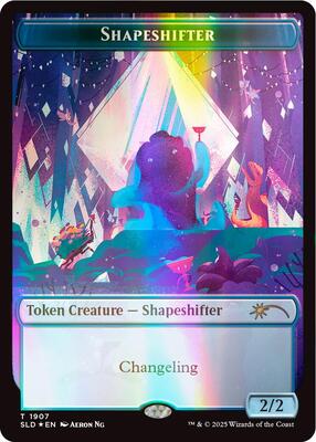 Shapeshifter Token (1907) (Double Rainbow Foil) card from Secret Lair Drop Series