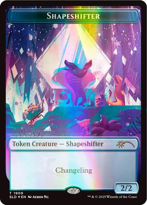 Shapeshifter Token (1909) (Double Rainbow Foil) card from Secret Lair Drop Series