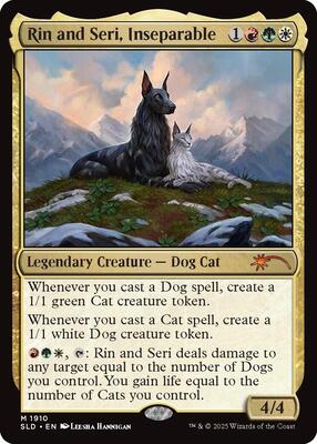 Rin and Seri, Inseparable (1910) card from Secret Lair Drop Series