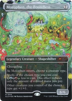 Morophon, the Boundless (Display Commander) - Thick Stock (Double Rainbow Foil) card from Secret Lair Drop Series