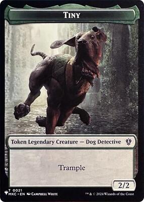 Tiny // City's Blessing Double-Sided Token card from The List Reprints