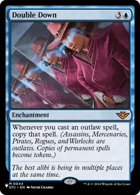 Double Down card from The List Reprints