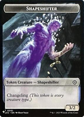 Shapeshifter // Cat Double-Sided Token card from The List Reprints