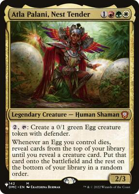 Atla Palani, Nest Tender card from The List Reprints