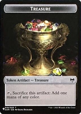 Treasure // Egg Double-Sided Token card from The List Reprints