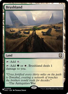 Brushland (M3C) card from The List Reprints