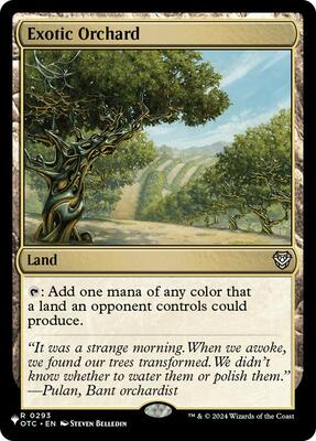 Exotic Orchard (OTC) card from The List Reprints