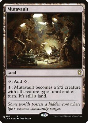 Mutavault card from The List Reprints