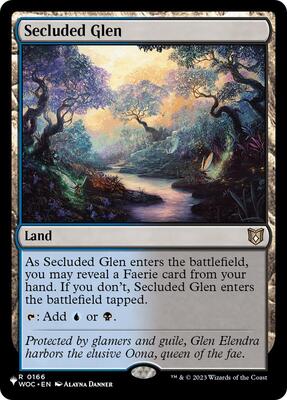 Secluded Glen card from The List Reprints