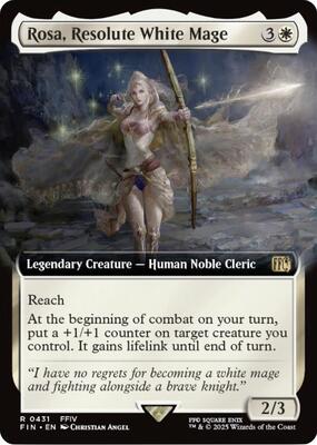 Rosa, Resolute White Mage (Extended Art) card from FINAL FANTASY