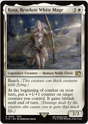 Rosa, Resolute White Mage card from FINAL FANTASY