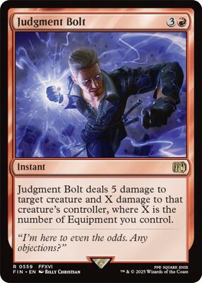 Judgment Bolt card from FINAL FANTASY