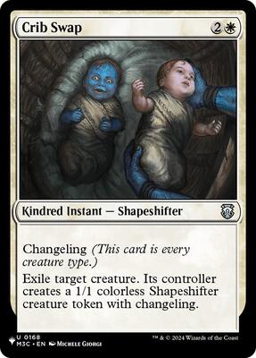 Crib Swap (M3C) card from The List Reprints