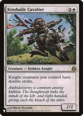 Kinsbaile Cavalier card from The List Reprints