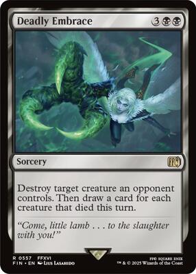 Deadly Embrace card from FINAL FANTASY