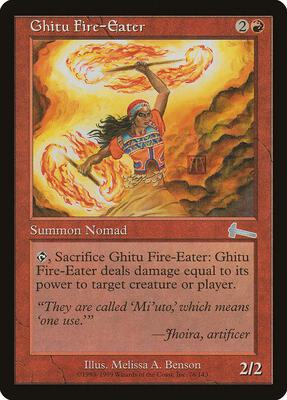 Ghitu Fire-Eater card from Urza's Legacy