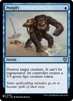 Pongify (OTC) card from The List Reprints