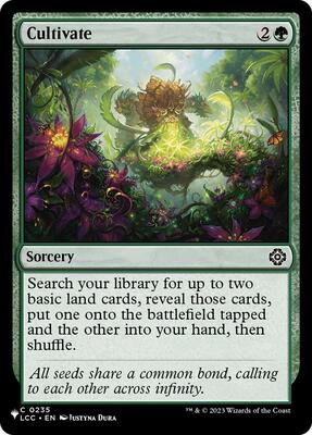 Cultivate (LCC) card from The List Reprints