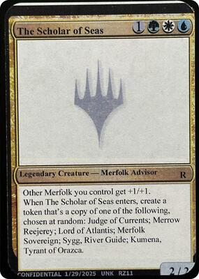 The Scholar of Seas card from Un-Known Event Playtest Cards