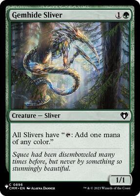 Gemhide Sliver (CMM) card from The List Reprints