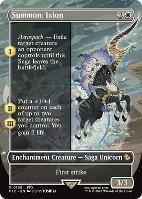 Summon: Ixion (Borderless) card from Commander: FINAL FANTASY