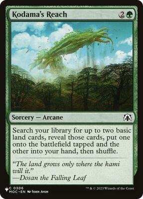 Kodama's Reach card from The List Reprints