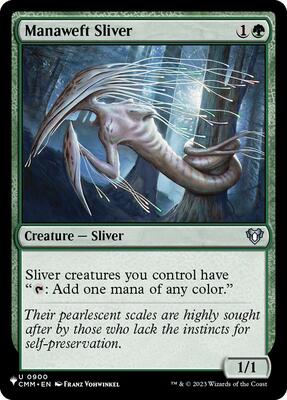 Manaweft Sliver (CMM) card from The List Reprints
