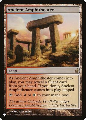 Ancient Amphitheater card from The List Reprints