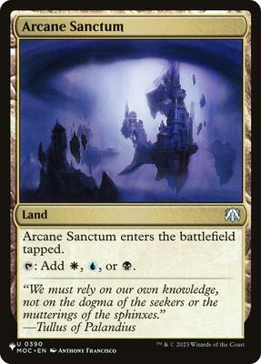 Arcane Sanctum (MOC) card from The List Reprints