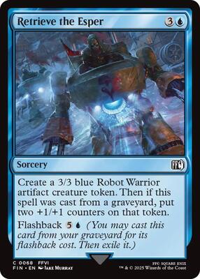 Retrieve the Esper card from FINAL FANTASY