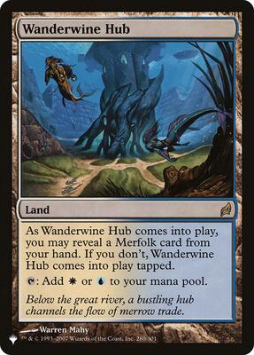 Wanderwine Hub card from The List Reprints