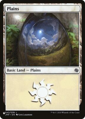 Plains (043) (JMP) card from The List Reprints