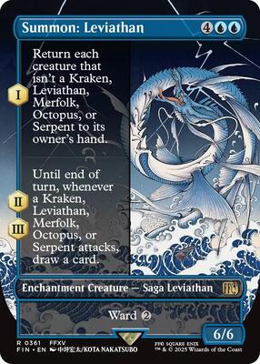 Summon: Leviathan (Borderless) card from FINAL FANTASY