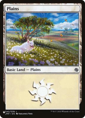 Plains (045) (JMP) card from The List Reprints