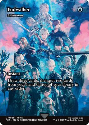 Endwalker - Brainstorm (Showcase) card from FINAL FANTASY: Through the Ages