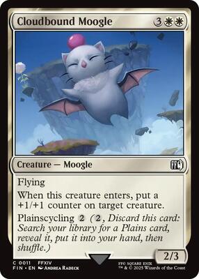 Cloudbound Moogle card from FINAL FANTASY