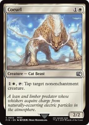 Coeurl card from FINAL FANTASY